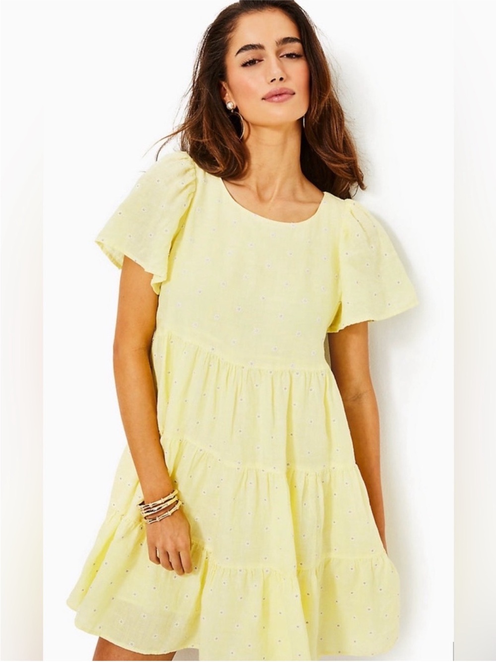 Jocelyn Short Sleeve Linen Dress Lilly Pulitzer